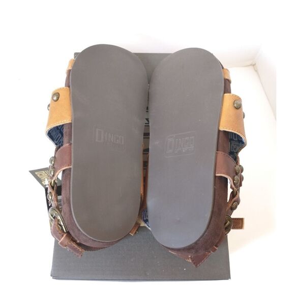 New! DINGO Sage Brush Women's Sandals Studded Open-Toe Flat Sandals Size 8.5 - Picture 5 of 5